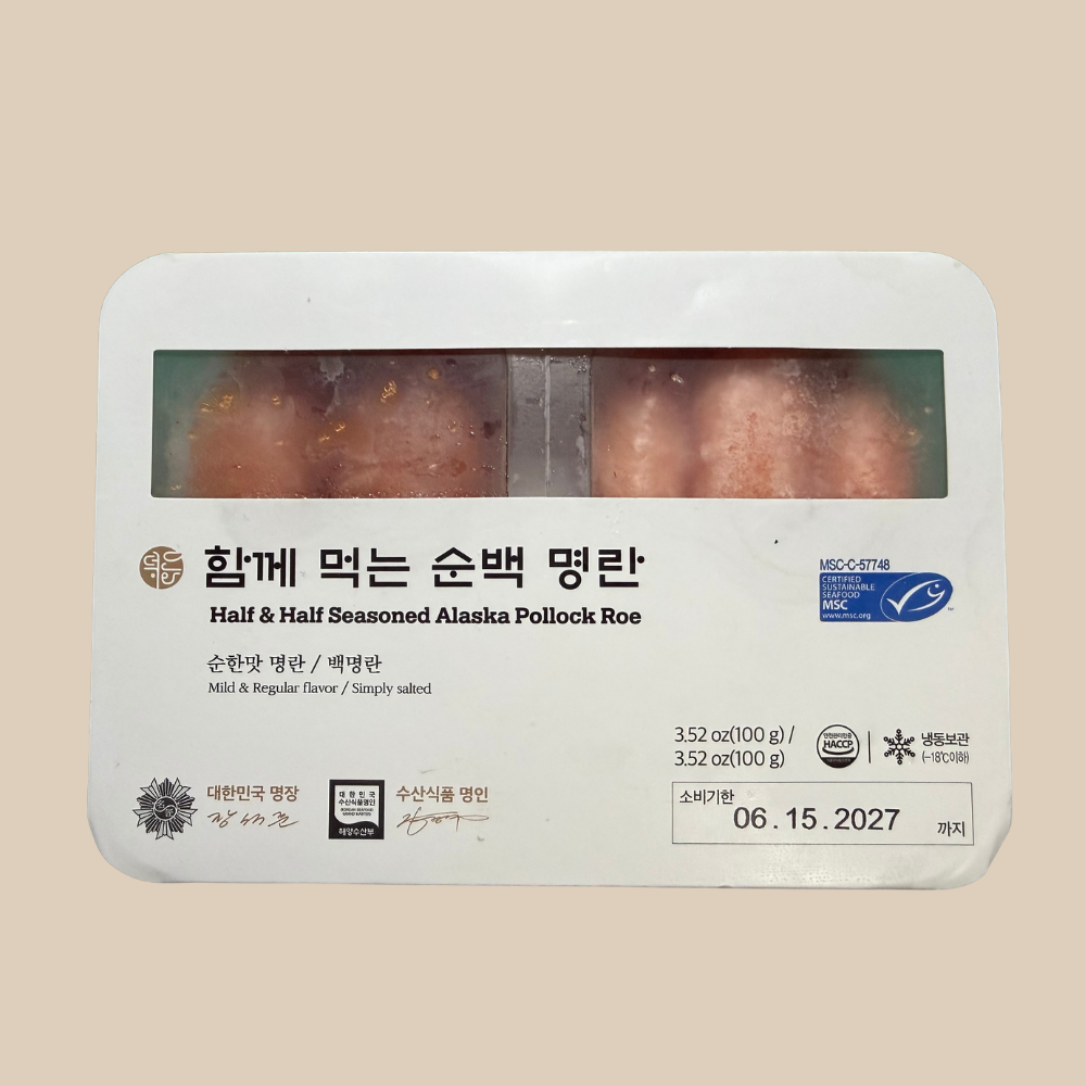 덕화 함께 먹는 순백명란 200g | Half & Half Seasoned Alaska Pollock Roe