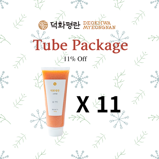 Tube Package:  덕화 명란 겨울 세일  - 튜브 명란 11개 +| 11% Off