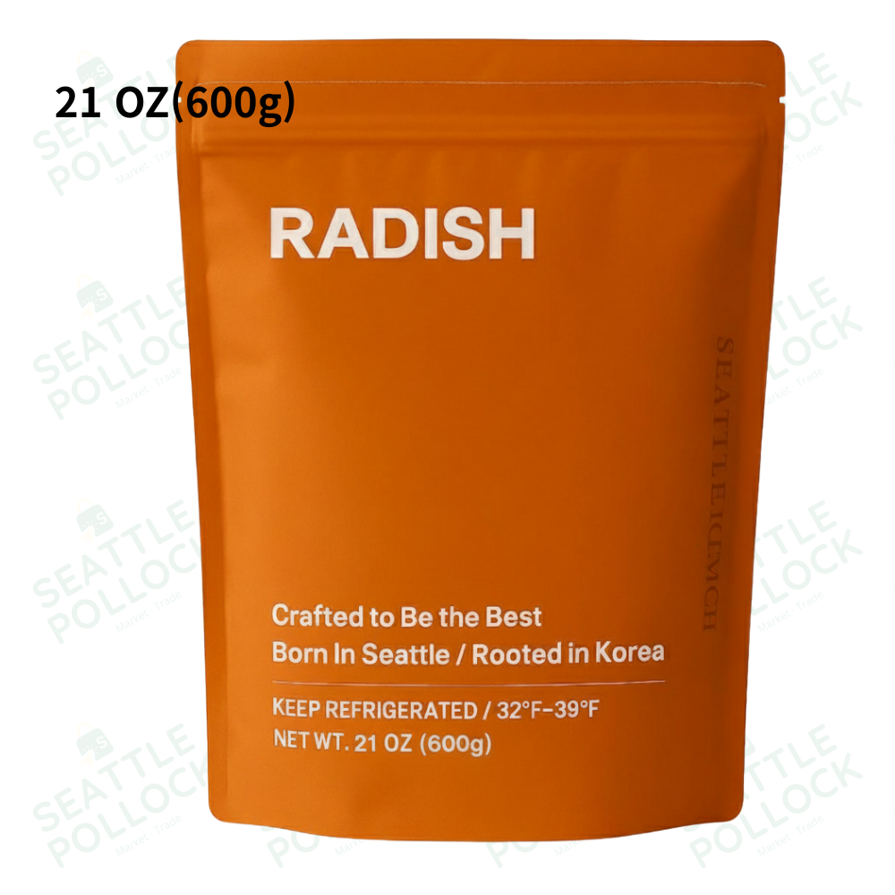 [Seattle Kimchi] Radish Kimchi 21 oz (600g)-작은 사이즈  / 석박지