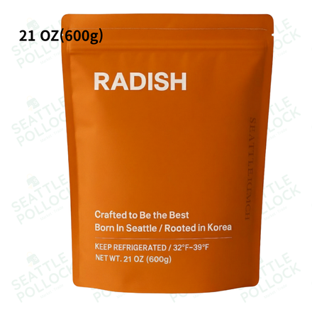 [시애틀김치] 석박지 600g (21oz) 작은 사이즈 | Radish Kimchi