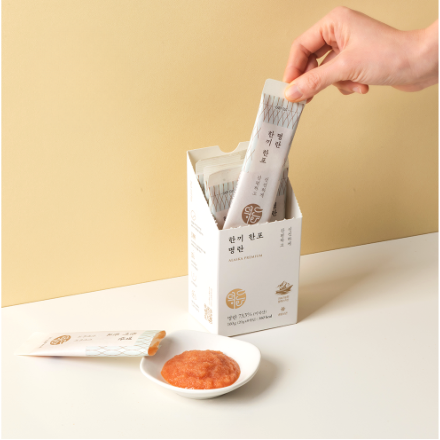 덕화 알라스카 한끼한포 명란 160g 1팩 ( 20g X 8개입)