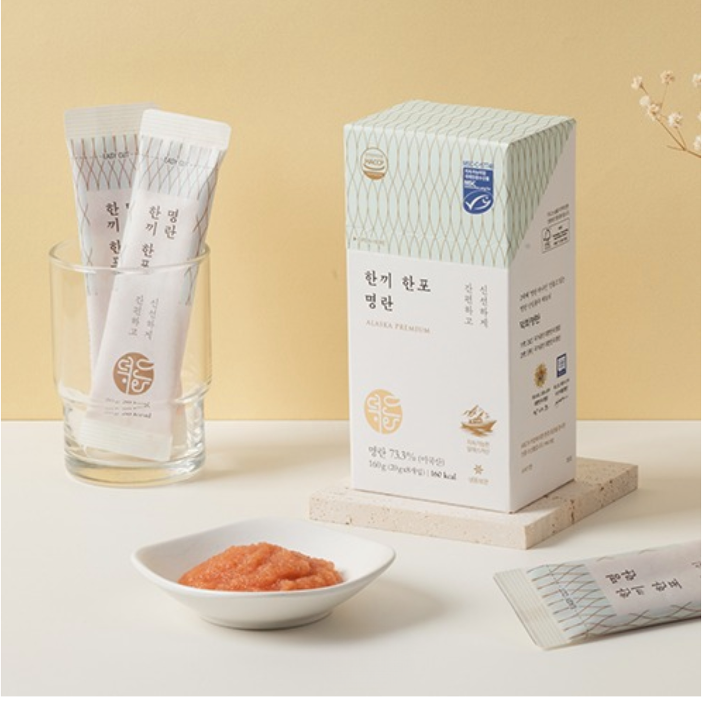 덕화 알라스카 한끼한포 명란 160g 1팩 ( 20g X 8개입)