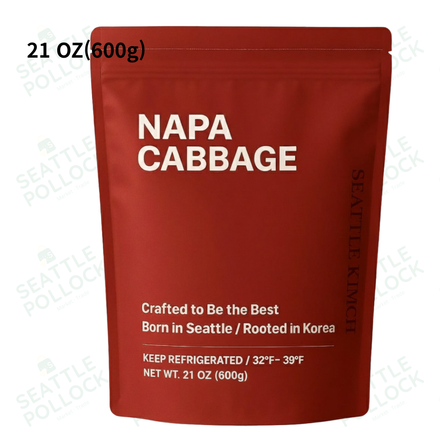[시애틀김치] 배추김치 600g (21oz) 작은 사이즈 | Napa Cabbage Kimchi
