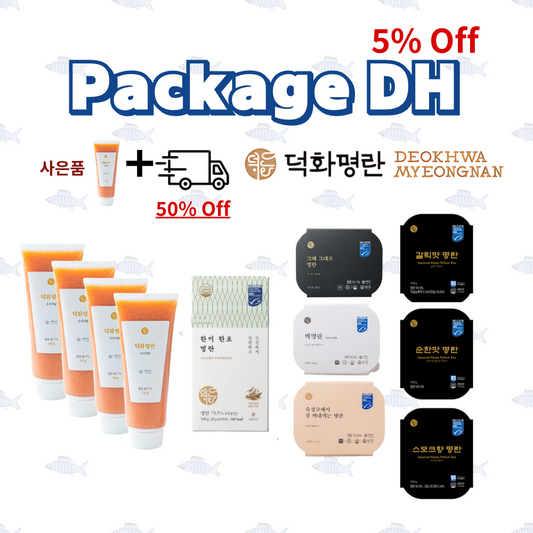[Package DH] 튜브 4+ 한끼 한포 1박스 +시그니처 3개+맛 명란 3개, 5% 할인